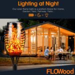 FLOWood Solar Fackeln 6er Set, 53 cm – Flammeneffekt Gartenleuchten IP65 wasserdicht – Bild 5