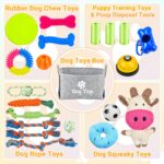 LECHONG 21er Welpenspielzeug-Set mit Aufbewahrungsbox – Zahnungshilfe & Kauspielzeug für kleine Hunde – Bild 2