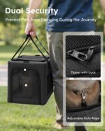 pecute Haustier-Transporttasche Gross 42.5cm – Stabile Katzen- & Hundetasche bis 5kg – Bild 4