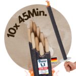 Panteer® Outdoor-Fackeln 10er Set – 45 Min. Brenndauer, Made in Germany mit Handschutz