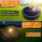 Solar Ersatzdeckel 10,5 cm mit 1200mAh & IP44 – Warmweiss Solarleuchte für Garten – Bild 2