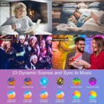 HYDONG Smart LED Einbaustrahler 8W RGB mit Alexa & Bluetooth – 6er Set für Bad & Wohnräume – Bild 6