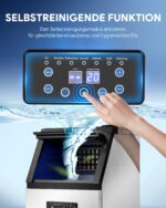 Wilprep Eiswürfelmaschine 59kg/24H – Kommerzielle Eismaschine mit LCD-Display für Gastronomie – Bild 7