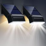 Giliwosy Solar-Wandleuchte mit Bewegungsmelder & 90° Schwenkarm – IP65 Aussenleuchte 2er-Set