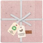 DIKOS Babydecke Sommer 75×100 cm Bio-Baumwolle – Atmungsaktive Strickdecke für Neugeborene