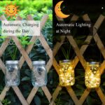 Vindany 4er Set Solar Mason Jar Licht mit 30 LEDs – Warmweisse Gartenleuchten Wetterfest – Bild 4
