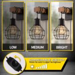 Vintage Wandleuchte Liyabber mit Dimmschalter – Industrial Retro Lampe E27 für Innen – Bild 2