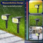 LOTMOS Solarstrahler 4er-Set mit 82 LEDs – Wasserdichte Gartenbeleuchtung für Außenbereiche – Bild 5