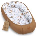 Babynest 90x50 cm aus Baumwolle & Waffelpique – Handmade Nestchen für Neugeborene