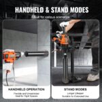 VEVOR Diamant-Kernbohrmaschine 20–180 mm – 2600 W Beton-Kernbohrer mit Hand- & Standmodus – Bild 3