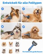 XIHUAN 3-in-1 Unterfellbürste für Hunde & Katzen – Professionelle Fellpflege für Langhaar – Bild 6