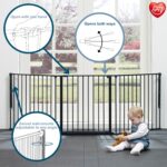 BabyDan Flex L Schutzgitter 90-223 cm – Treppenschutzgitter & Raumteiler, Schwarz – Bild 4