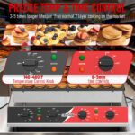 CROSSON 50-Loch Mini Pfannkuchenmaker 43 mm – Kommerzielle Poffertjes-Backmaschine für Gastronomie – Bild 6