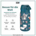 ion8 Kinder Trinkflasche 400ml Edelstahl – Auslaufsicher & Spülmaschinenfest – Bild 5