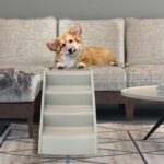 YRHome Hundetreppe klappbar 4 Stufen 50cm – rutschfeste Tiertreppe bis 75kg für Hunde & Katzen – Bild 9