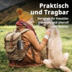 Petace Hunde Trinkflasche 750 ml – Vakuumisoliert, auslaufsicher & faltbar für Outdoor – Bild 6