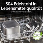 Veken 3,2 L Edelstahl Katzenbrunnen – Automatischer Trinkbrunnen mit Ultra-leiser Pumpe – Bild 2