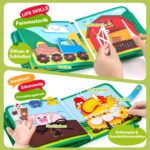 JoyCat Busy Board Bauernhof – 15 Montessori Aktivitäten für Kleinkinder ab 1 Jahr – Bild 4