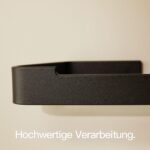Toilettenpapierhalter Schwarz selbstklebend – Designfabrik Hamburg WC Halter ohne Bohren – Bild 6
