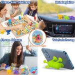 40er Set Saugnapf-Spielzeug ab 3 Jahren – Silikon Bausteine mit Dinosaurier Aufbewahrung – Bild 6