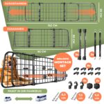 LOVPET® Hundetrenngitter Auto 92–152 cm – Universales Kofferraumgitter mit Sicherheitsgurten – Bild 7