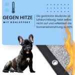 Petgold UV-Schattennetz Auto 3x4 m – Aluminium-Hitzeschutzplane mit Ösen für Hunde & Camping – Bild 3