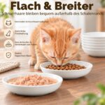 AHX Keramik-Katzennäpfe Set 6er – Schnurrhaarfreundlich & spülmaschinenfest – Bild 3
