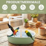 BAODBF Automatische Vogeldusche mit USB Kreislaufsystem – Vogelbad für Wellensittiche & Papageien – Bild 3