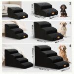 Thihome Haustiertreppe 3 Stufen – Gelenkschonende Hundetreppe für Sofa & Bett bis 22,7 kg – Bild 2