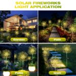 Liyade Solar-Gartenstecker 2er-Set, 120 LED Warmweiß – 8 Modi für Garten, Balkon & Terrasse – Bild 5