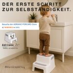 ADRIANO PORCARO 2-Stufiger Tritthocker 26cm – Sicherer Kinderhocker für Bad & Badezimmer – Bild 7