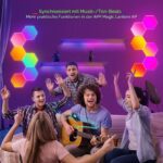 OurLeeme Hexagon LED Panel 12er Set RGB – Gaming Wandleuchte mit App & Fernbedienung – Bild 2