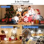LED-Schneefall-Projektor 9W IP65 – Weihnachtsdekoration für Aussen & Innen mit Rotiereffekt – Bild 5