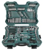 Brüder Mannesmann 215-teiliger Steckschlüsselsatz 1/4, 3/8, 1/2 Zoll – Profi-Werkzeugkoffer
