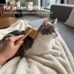 LucyBalu FURRY Slickerbürste – Katzenbürste mit Buchenholzgriff für optimale Fellpflege – Bild 2