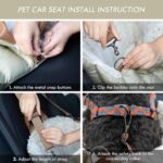 ClevaHome 3-in-1 Hundetasche mit Fleece – Autositz & Bett für kleine Hunde bis 4,5 kg – Bild 6