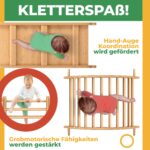 Kidiz 7in1 Klettergerüst Montessori – Modulares Holz-Spielsystem für Kinder 1-3 Jahre – Bild 7