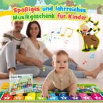 Dromlag Klaviermatte – Musikspielzeug mit 9 Tasten & Tierklängen für Babys ab 1 Jahr – Bild 7