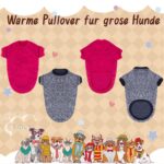RANYPET 2er Pack Hundepullover 9XL – Warme Strickpullover für grosse Hunde im Winter – Bild 2