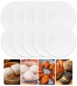 10er Set runde Silikon-Dörrmatten Ø 25 cm – Antihaftbeschichtet für Dampfgarer & Obsttrockner
