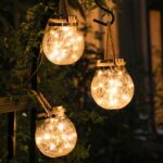 2x LED Solarglas warmweiß mit 30 LEDs – Automatische Solar-Laterne für Garten & Balkon – Bild 3