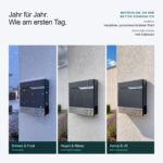 Metzler® Briefkasten Anthrazit mit Zeitungsfach – Personalisiert mit Lasergravur – Bild 6