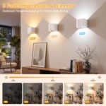 Dehobo LED-Wandleuchte mit Bewegungsmelder & Fernbedienung – Akku, dimmbar, 2er-Set – Bild 3
