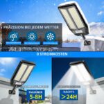 Adewalk 700W Solar Straßenlaterne mit Fernbedienung – IP66 Außenleuchte mit Bewegungssensor – Bild 4