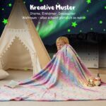 Winthome Kuscheldecke mit Glow-in-the-Dark – Flauschig warm für Kinder & Babys – Bild 4