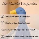 Mababu Schmusetuch Baby Musselin – 4-lagig Bio-Baumwolle & Oeko-TEX® für Neugeborene – Bild 6