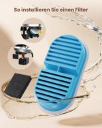 NOBXBON Katzenbrunnen Filter-Set: 12er Pack mit Kohle- & Schaumfilter – 3 Monate – Bild 6