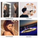 Aourow Hollywood LED Schminklicht mit 10 Glühbirnen – 5 Farbmodi & 6 Helligkeitsstufen – Bild 7