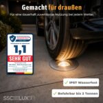 SSC-LUXon JUAVI 4er Set Bodeneinbaustrahler schwenkbar IP67 – Befahrbare Gartenspots für Wege & Terrasse – Bild 3