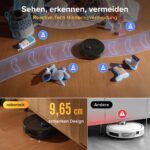 roborock Qrevo S Pro Saugroboter mit Wischfunktion – 18.500 Pa Saugkraft & 75°C Heissswasser-Reinigung – Bild 6